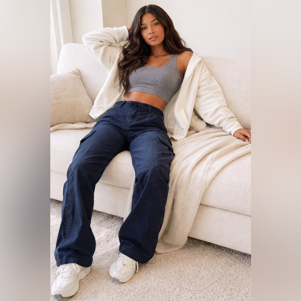 Sunday Best Dark Blue Cargo Pants – Size 0